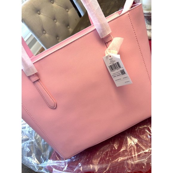 Kate Spade Schuyler Mitten Pink Tote Bag K7354 NWT $359 Leather Lined Pockets - Picture 9 of 14